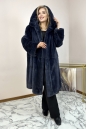 Шуба из норки с капюшоном 8024878-6